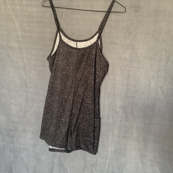 Faded gray tone shorts romper - Picture 4 of 4